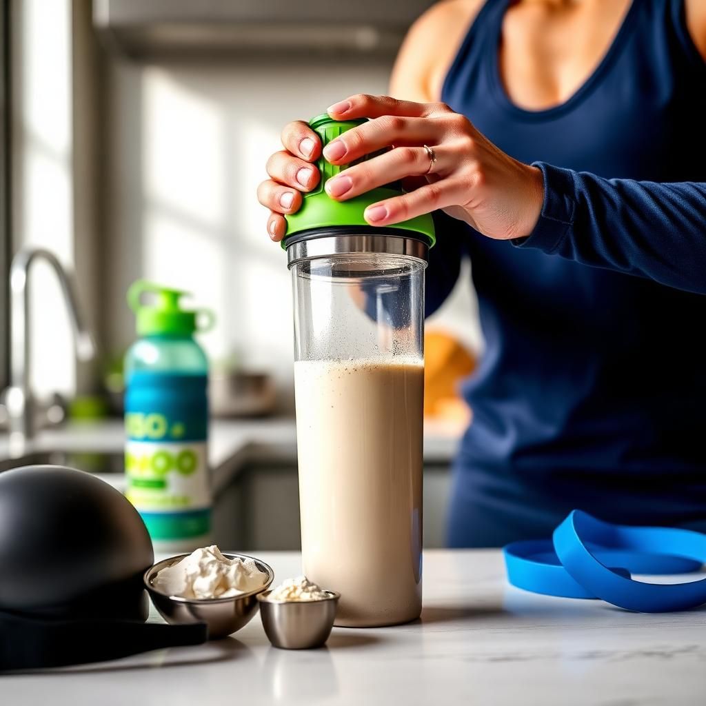 Preparando batido de proteínas en casa – Sobre Motivyx blog de fitness